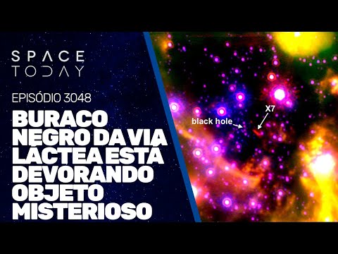 BURACO NEGRO DA VIA LÁCTEA ESTÁ DEVORANDO OBJETO MISTERIOSO