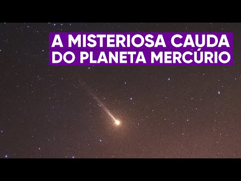 Por que o planeta Mercúrio tem uma cauda?