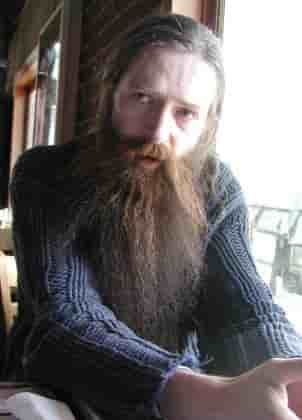Aubrey de Grey, pesquisador da área de senescência humana. 