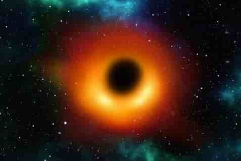 Concepção artística de um buraco negro.