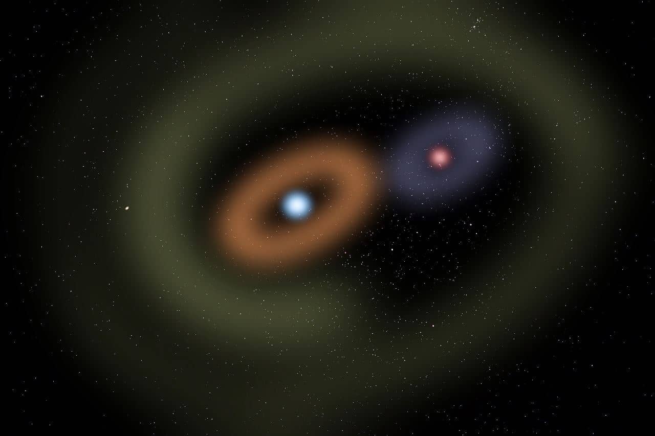 Três sistemas planetários em formação são registrados em torno de uma estrela binária - 