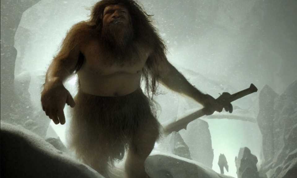 Como eram realmente os neandertais e por que eles foram extintos? - Um neandertal no gelo.