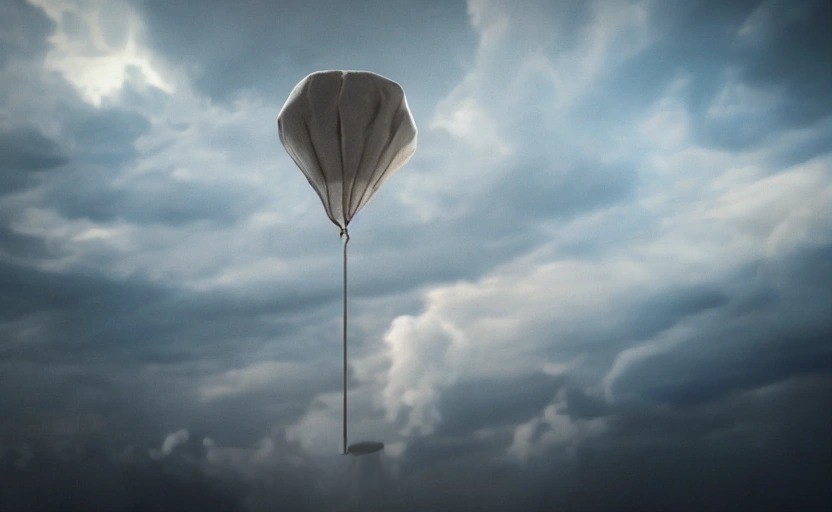 Sons estranhos gravados da estratosfera da Terra intrigam os cientistas - Balão de pesquisa com microfone