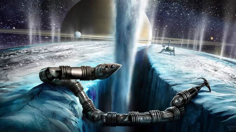 NASA está desenvolvendo um robô serpente para rastejar em luas geladas - Robô serpente explorador de luar geladas EELS (Exobiology Extant Life Surveyor)