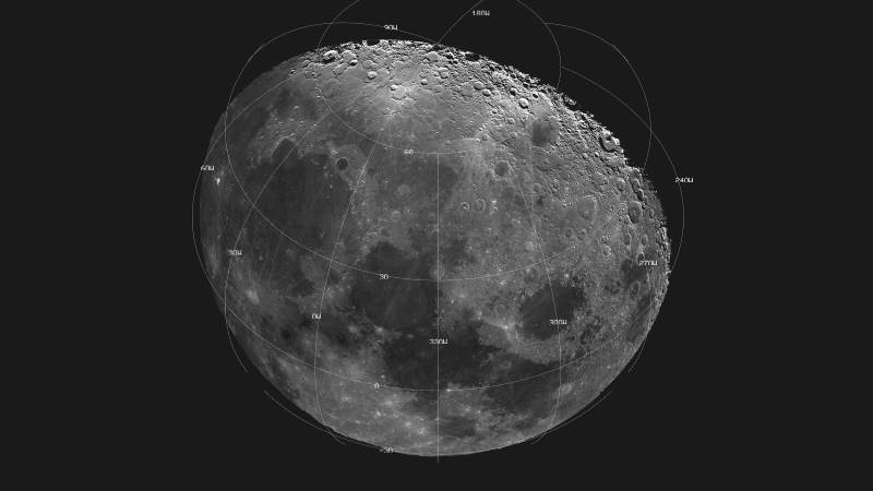 Cientistas finalmente confirmam o que há dentro da Lua - Mosaico de imagens da Lua.