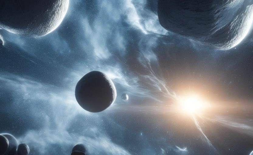 Vários objetos interestelares têm entrado em nosso Sistema Solar, segundo estudo - Arte "Objetos interestelares".