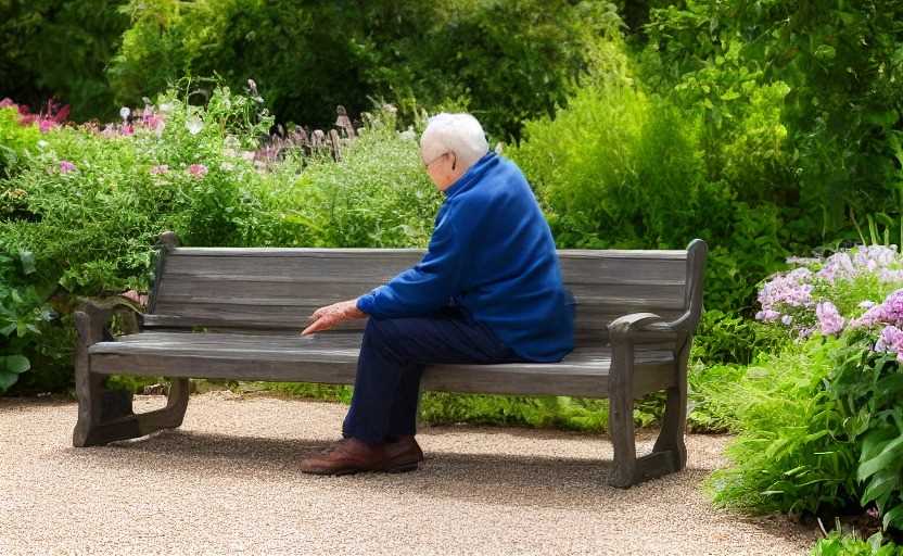 Homem é identificado com mutação rara que protege contra o Alzheimer - Senhor sentado em baco conversando sozinho.