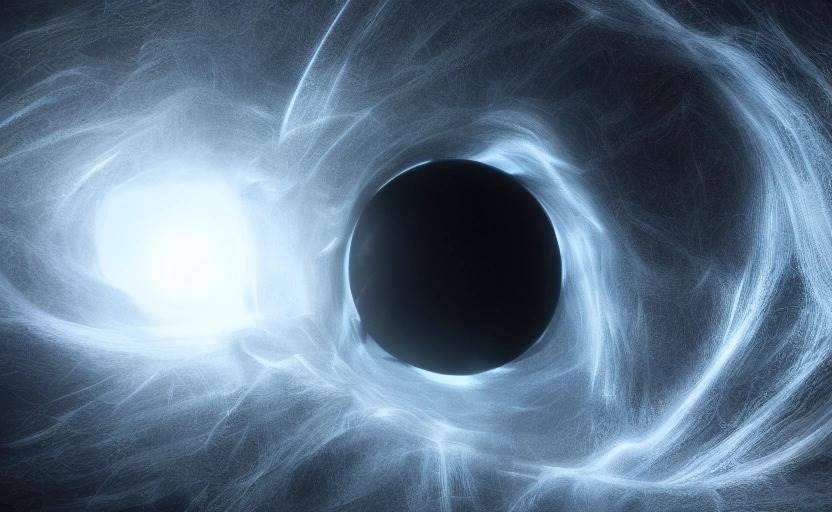 Alguns buracos negros podem estar emaranhados no tecido do espaço-tempo, sugere estudo - Arte de um soliton topológico.